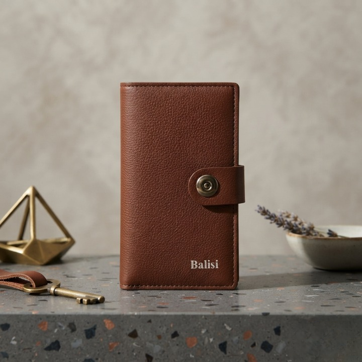 Balisi Men’s Premium Wallet Stylish Durable Leather Slim Practical Choice For Cash Cards Everyday Use Casual And Formal Occasions